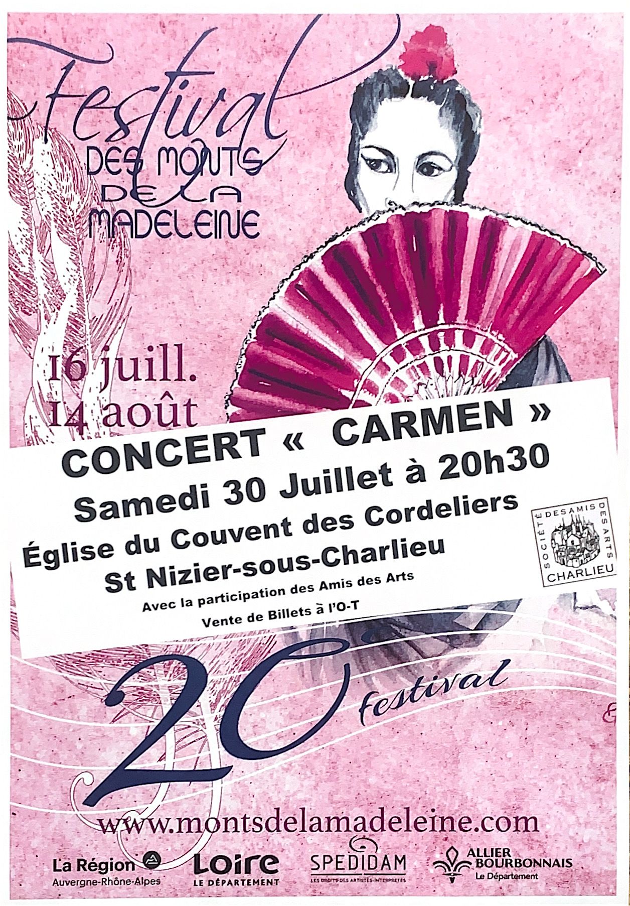 Affiche du concert le 30 juillet 2022